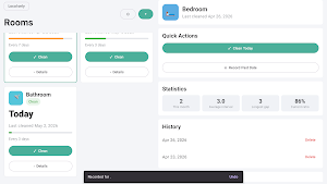Room Cleaning Tracker Screenshot 2