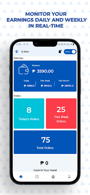 G Delivers: Rider Partner Screenshot 1