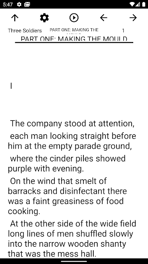 Book, Three Soldiers Screenshot 1
