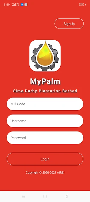 MyPalm-SD Plantation React Screenshot 0