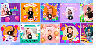 Birthday video maker with song Screenshot 0
