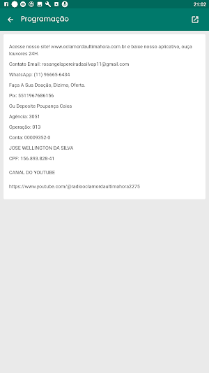 Rádio O Clamor da Última Hora Screenshot 0