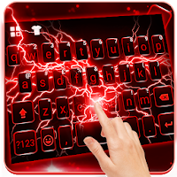 Red Lightning Keyboard Theme