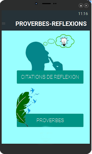 Proverbes et Reflexions Screenshot 0