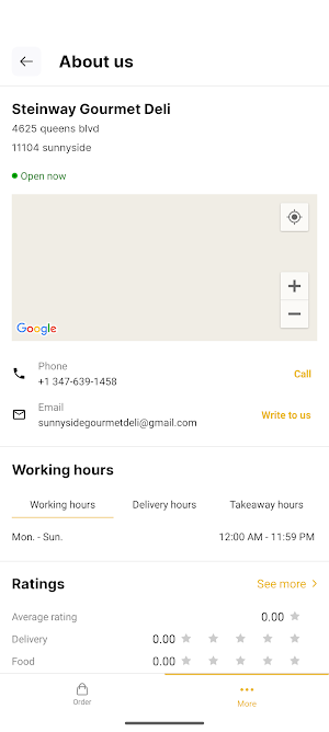 Steinway gourmet deli Screenshot 1