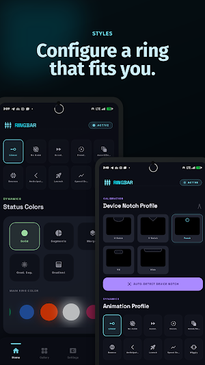 RingBar: Battery & Status Ring Screenshot 2