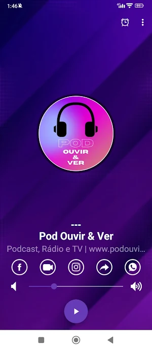Radio Pod Ouvir e Ver Screenshot 1