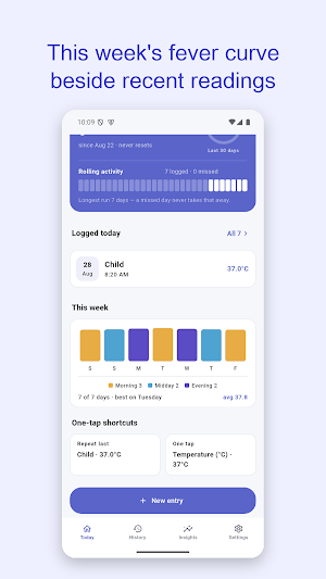 Body Temp Log — Fever Diary Screenshot 3
