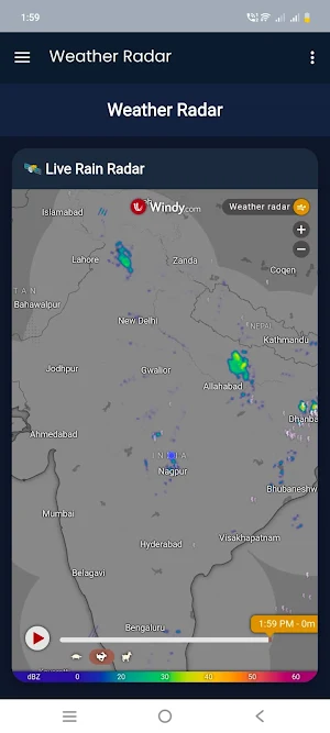Indian Weather - मौसम जानकारी Screenshot 1