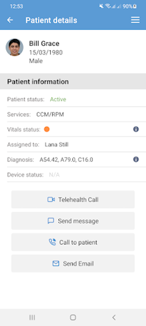 YCare CareTeam Screenshot 2