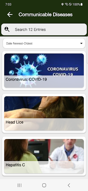 Columbia County NY Health Screenshot 2