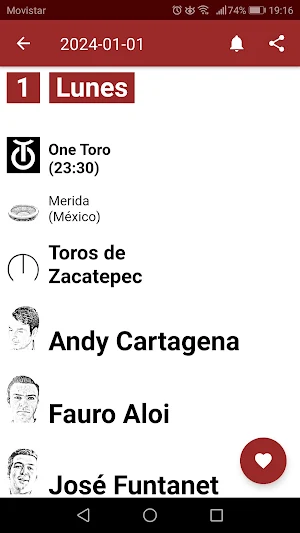 Calendario Taurino Screenshot 3