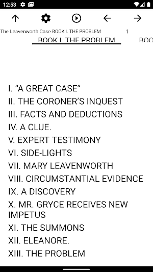 Book, The Leavenworth Case Screenshot 1