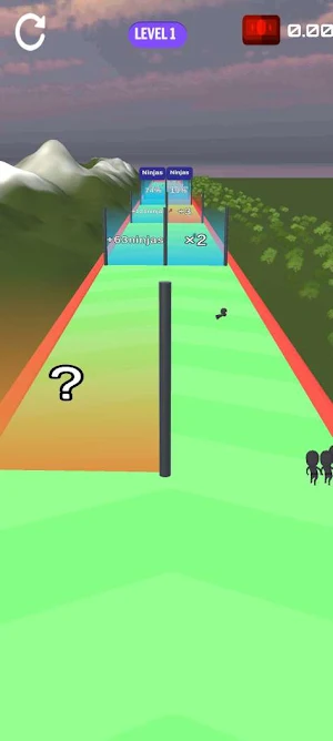 Ninja run grirl run 3d Screenshot 1
