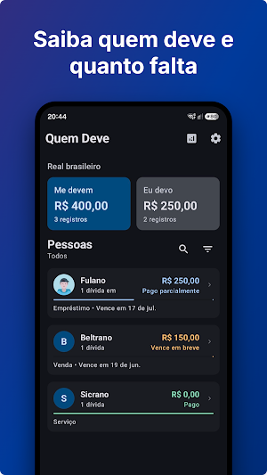 Who Owes: Debt Tracker Screenshot 0
