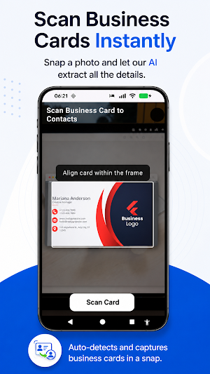 Scan Business Card to Contacts Screenshot 0