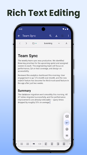 Notes App - Polynotes Screenshot 1