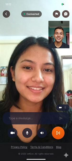 VetGat: Nepali Video/Text Chat Screenshot 0