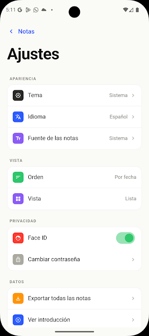 Mis notas Screenshot 3