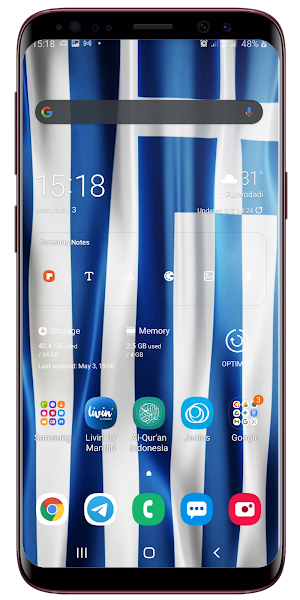 Greece Flag Live Wallpaper Screenshot 2