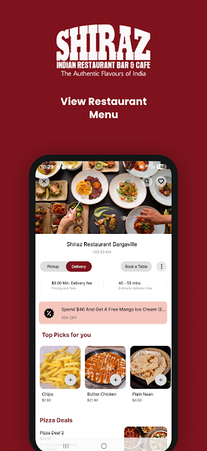 Shiraz Indian Restaurant Screenshot 2