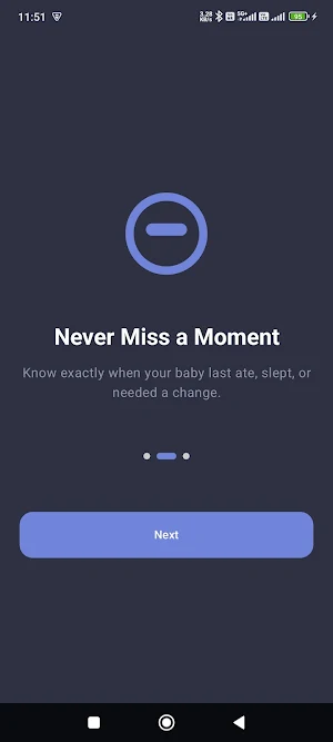 Baby Last Action Tracker Screenshot 1