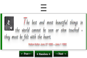 Helen Keller Quotes to Inspire Screenshot 1