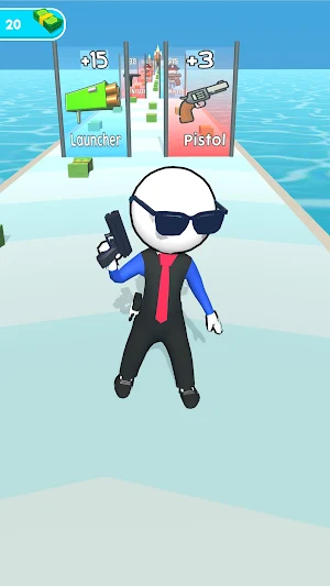 Neon Gun Run Screenshot 1