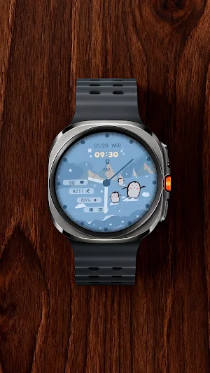 Snow penguin For Wear OS Screenshot 2