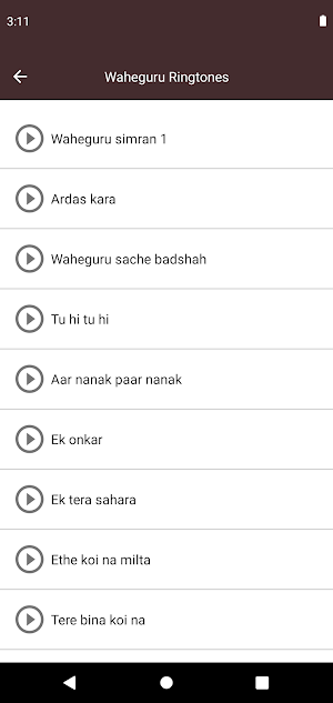Waheguru Ringtones Screenshot 0