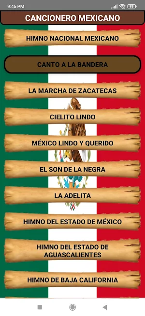 Cancionero Mexicano Screenshot 0