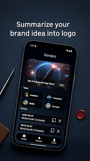 Rendera - Brand Logo Render AI Screenshot 1