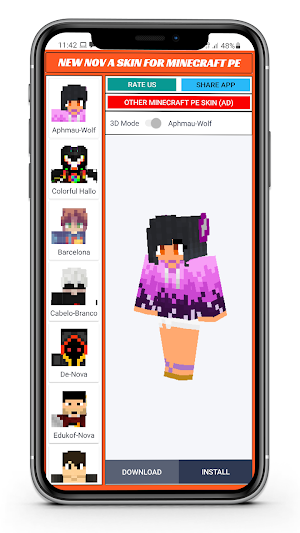 Nov A Skin for Minecraft PE Screenshot 2