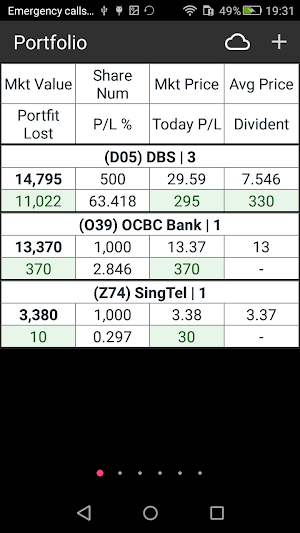 Singapore Stock Viewer Screenshot 2