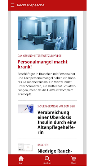 Rechtsdepesche Screenshot 2
