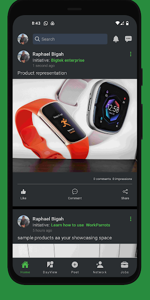 WorkParrots: Share What You Do Screenshot 0