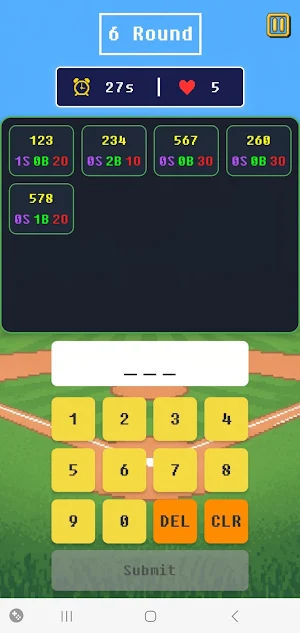 Classic Number Baseball Screenshot 2