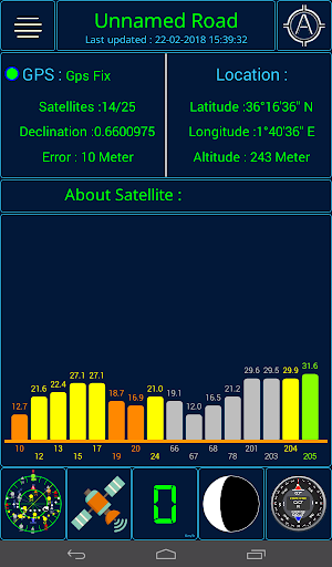GPS status Screenshot 1