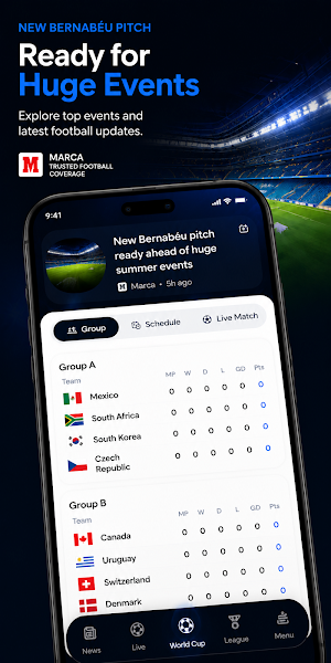 World Cup 2026: Live Scores Screenshot 1