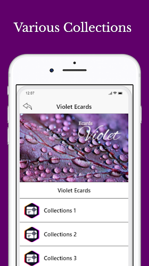 Ecard Wishes in Violet Screenshot 2
