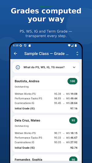 AnongKlase: Class Record Screenshot 2