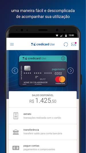 Credicard Use Cartão Pré-pago Screenshot 1
