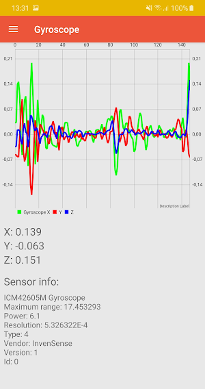 SensorsManager Screenshot 2