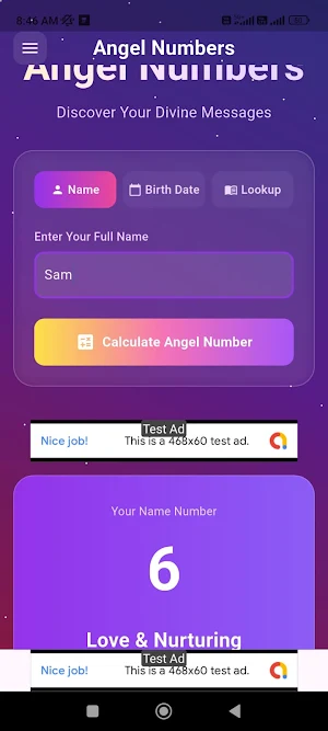 Angel Number : Calculator Screenshot 2