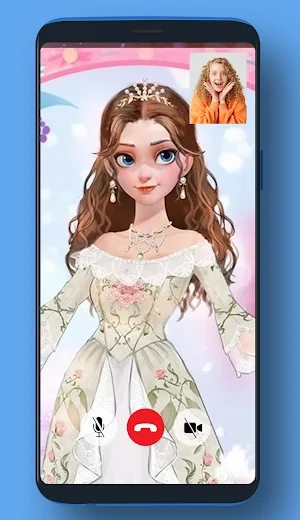 Video Call From Princess Dress Up Pranks Screenshot 2