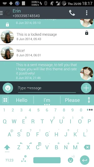 Theme for A.I.type Droid Soft Screenshot 0