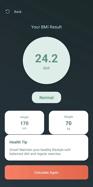 VitaScale: BMI Tracker Screenshot 1