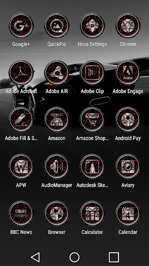 Wheels Red - Icon Pack Screenshot 1