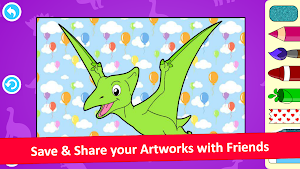 Kids Dino Coloring Games Screenshot 3