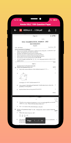 SSLC Kerala Question Paper10th Screenshot 1